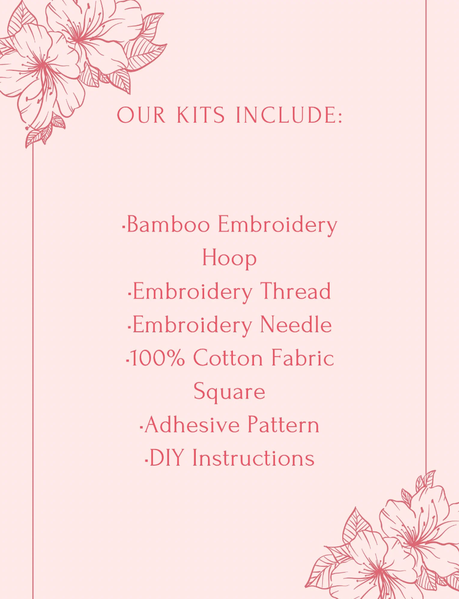 Good Vibes Only Embroidery Kit