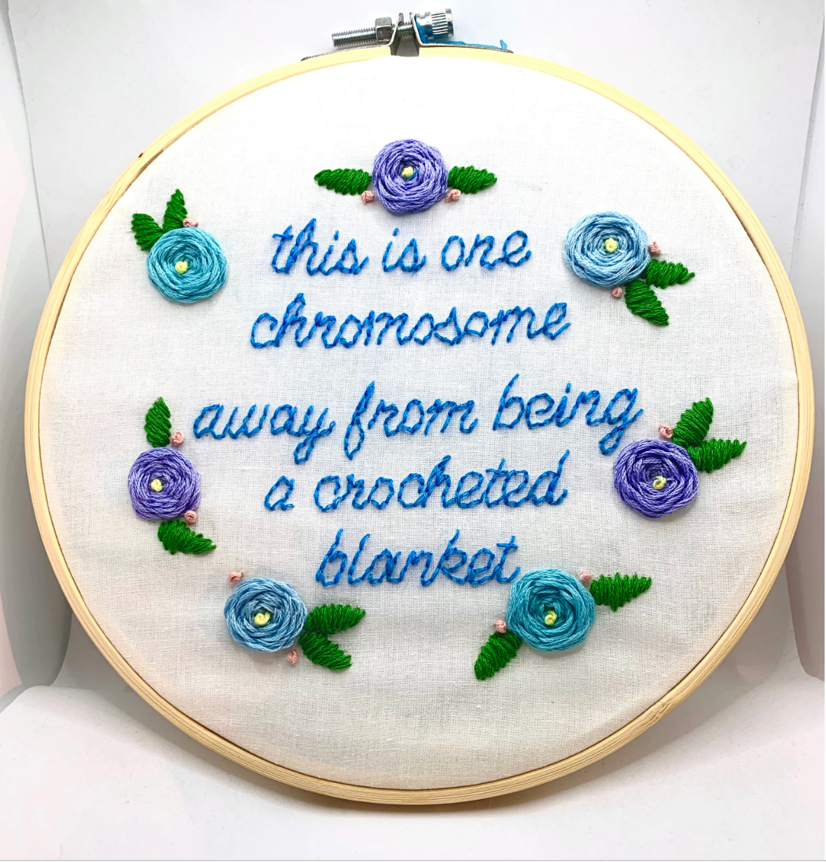 Schitts Creek quotes Chromosome Embroidery Kit